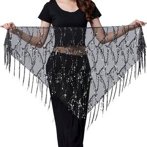 Women's Belly Dancing Belt Colorful Waist Chain Belly Dance Hip Scarf Belt